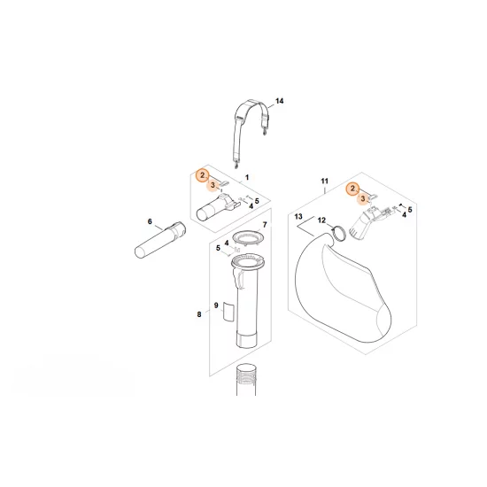 STIHL   Dźwignia mechanizmu ryglującego SA02 430 3400